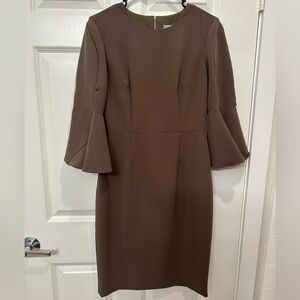 ANTONIO MELANI Olive Green Long Sleeve Dress